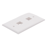 Placa de pared de 2 puertos, Keystone, Color Blanco LINKEDPRO BY EPCOM - Imagen 1