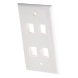 Placa de Pared / 4 Puertos Keystone / Montaje Vertical / 70 x 115 mm / 2.75 x 4.52 ft / Blanco LINKEDPRO BY EPCOM - Imagen 5