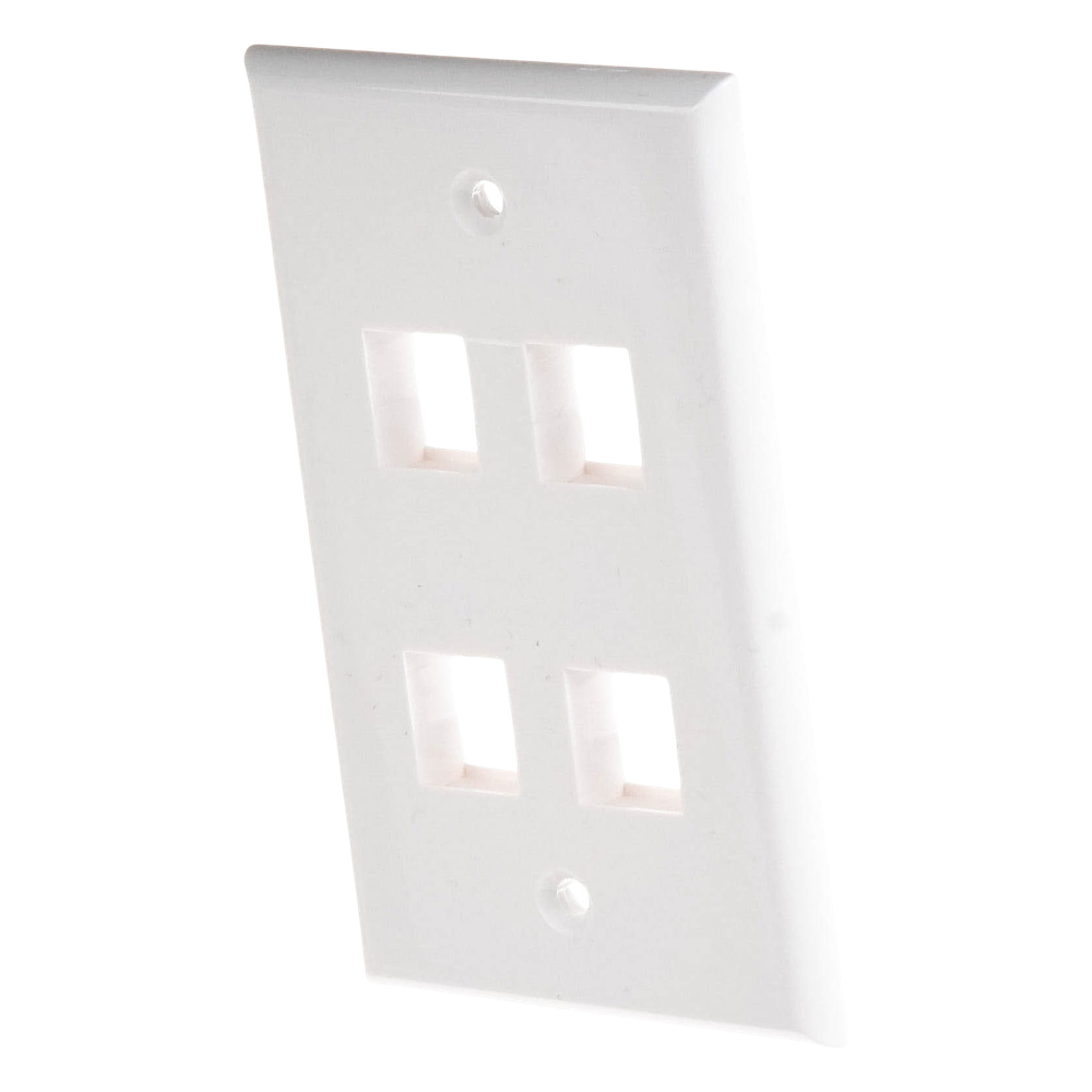 Placa de Pared / 4 Puertos Keystone / Montaje Vertical / 70 x 115 mm / 2.75 x 4.52 ft / Blanco LINKEDPRO BY EPCOM - Imagen 5