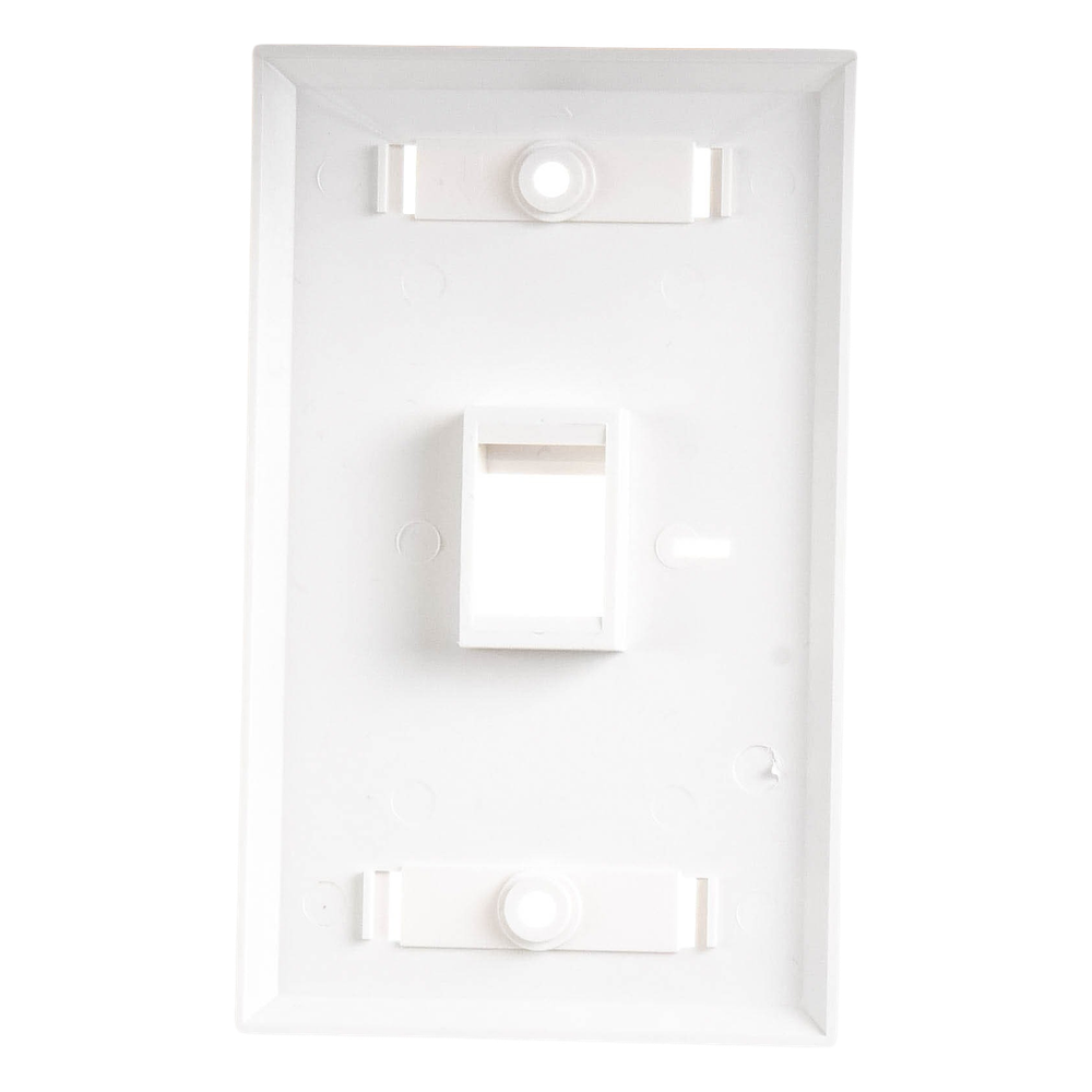 Placa de Pared / 1 Puerto Keystone / 70 x 115 mm (2.75' x 4.52') / UL 94V-0 / Blanco LINKEDPRO BY EPCOM - Imagen 1