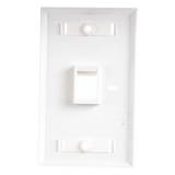 Placa de Pared / 1 Puerto Keystone / 70 x 115 mm (2.75' x 4.52') / UL 94V-0 / Blanco LINKEDPRO BY EPCOM - Imagen 1