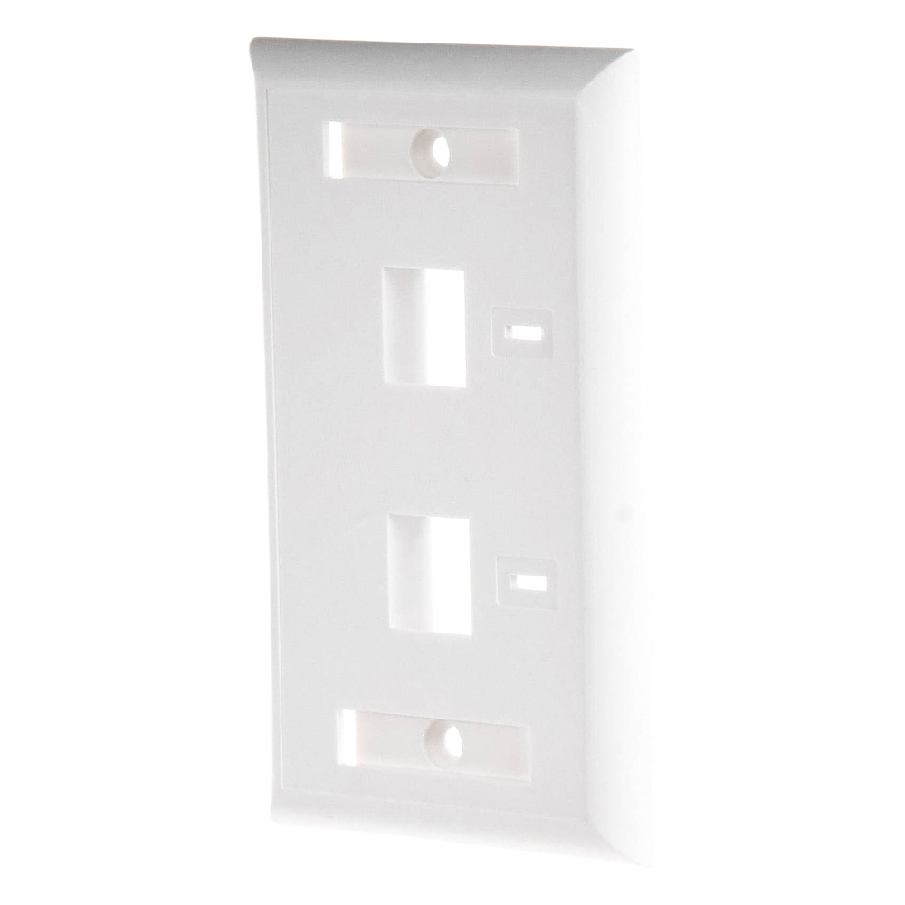 Placa de Pared Keystone / 2 Puertos / Vertical / Policarbonato Retardante de Flama / Espacio para Etiqueta LINKEDPRO BY EPCOM - Imagen 2
