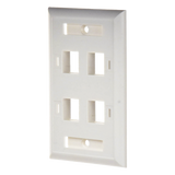 Placa de Pared Keystone / 4 Puertos / Espacio para Etiqueta / UL 94V-0 / 70 x 115mm (2.75' x 4.52') LINKEDPRO BY EPCOM - Imagen 2