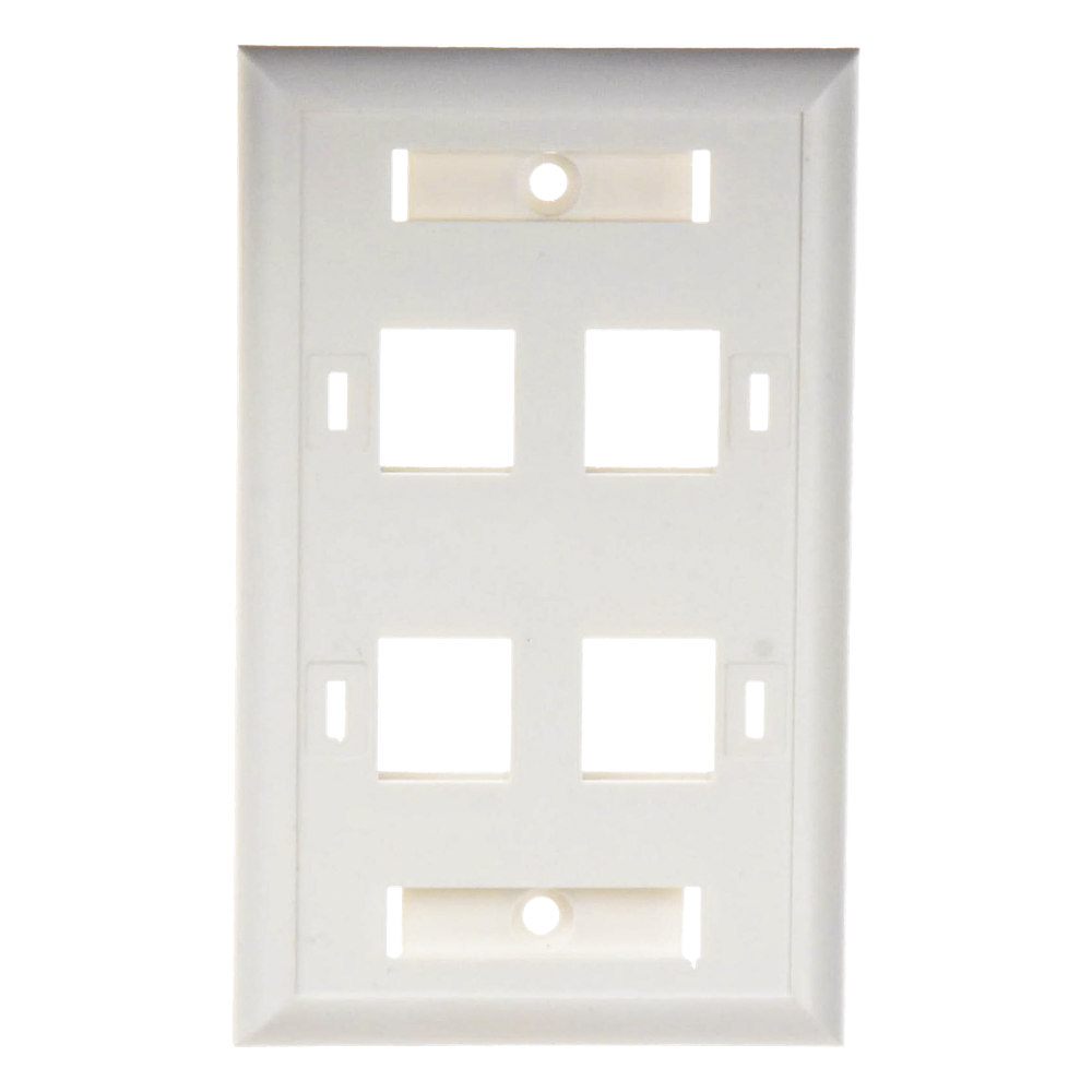 Placa de Pared Keystone / 4 Puertos / Espacio para Etiqueta / UL 94V-0 / 70 x 115mm (2.75' x 4.52') LINKEDPRO BY EPCOM - Imagen 3