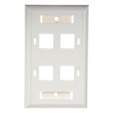 Placa de Pared Keystone / 4 Puertos / Espacio para Etiqueta / UL 94V-0 / 70 x 115mm (2.75' x 4.52') LINKEDPRO BY EPCOM - Imagen 3