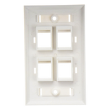 Placa de Pared Keystone / 4 Puertos / Espacio para Etiqueta / UL 94V-0 / 70 x 115mm (2.75' x 4.52') LINKEDPRO BY EPCOM - Imagen 5