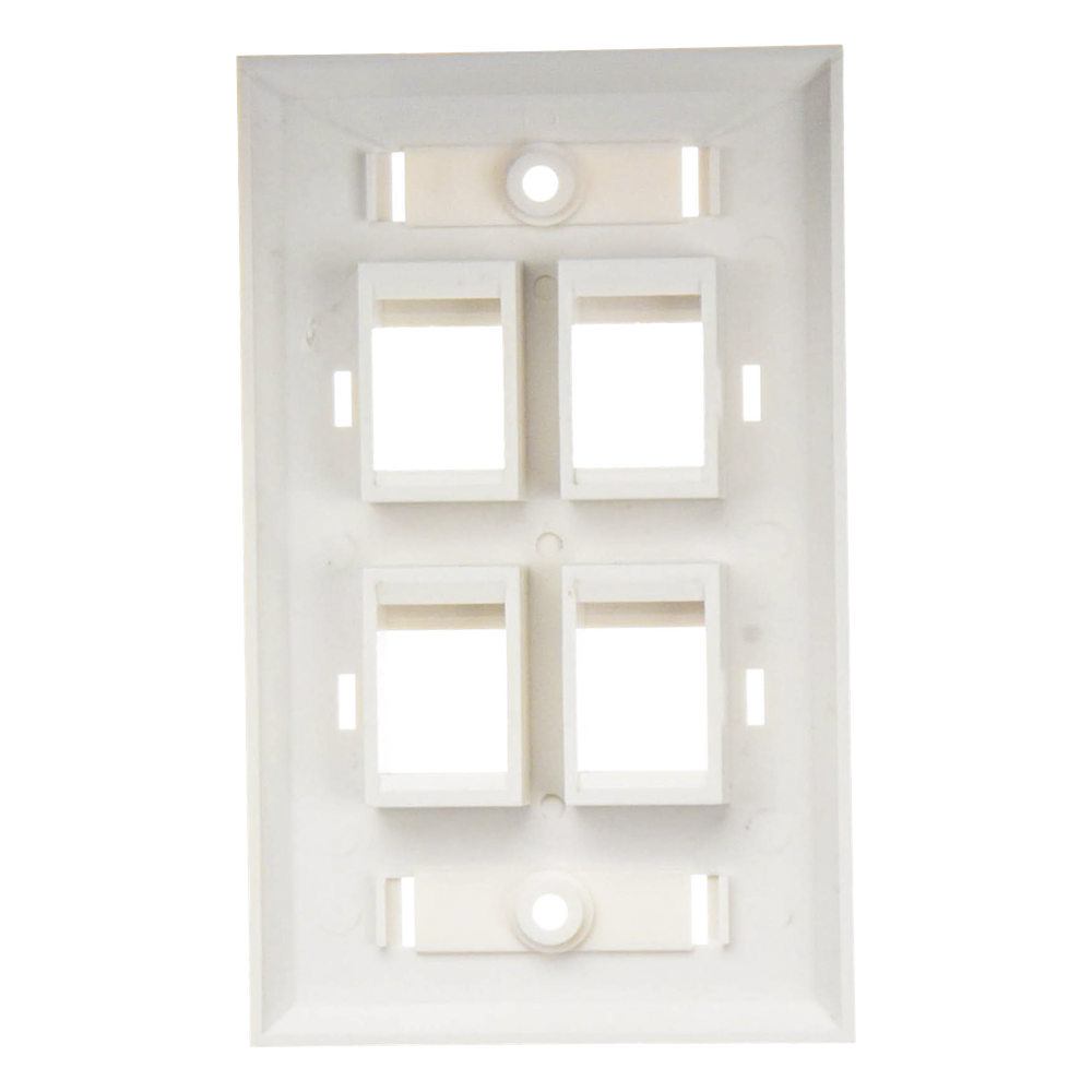 Placa de Pared Keystone / 4 Puertos / Espacio para Etiqueta / UL 94V-0 / 70 x 115mm (2.75' x 4.52') LINKEDPRO BY EPCOM - Imagen 5