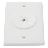 Placa de Pared / Orificio con Grommet / Montaje Vertical / ABS Blanco LINKEDPRO BY EPCOM - Imagen 3