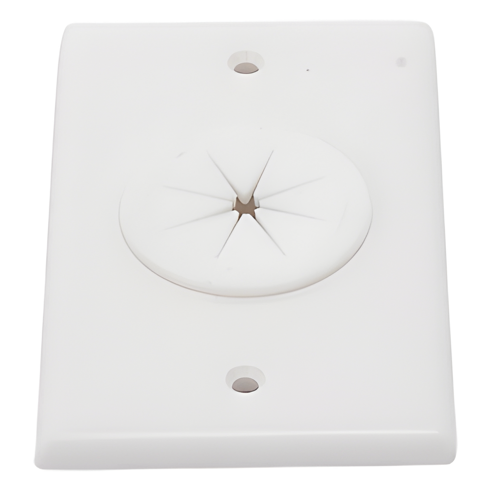 Placa de Pared / Orificio con Grommet / Montaje Vertical / ABS Blanco LINKEDPRO BY EPCOM - Imagen 3