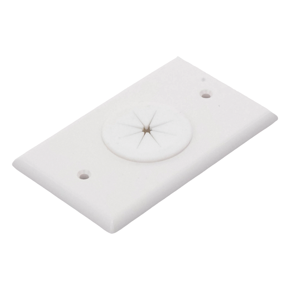 Placa de Pared / Orificio con Grommet / Montaje Vertical / ABS Blanco LINKEDPRO BY EPCOM - Imagen 4