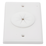 Placa de Pared / Orificio con Grommet / Montaje Vertical / ABS Blanco LINKEDPRO BY EPCOM - Imagen 5