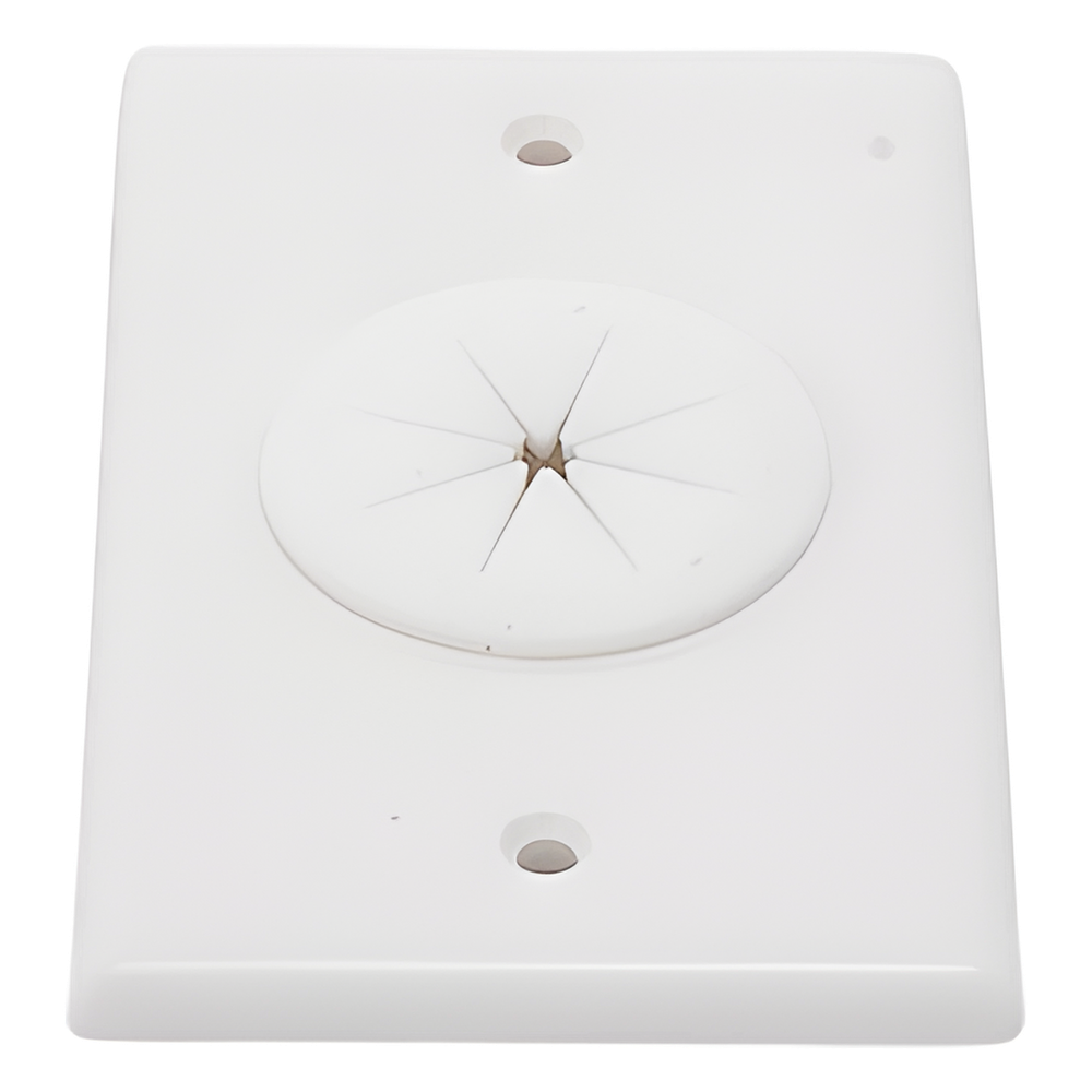 Placa de Pared / Orificio con Grommet / Montaje Vertical / ABS Blanco LINKEDPRO BY EPCOM - Imagen 5