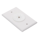 Placa de Pared / Orificio con Grommet / Montaje Vertical / ABS Blanco LINKEDPRO BY EPCOM - Imagen 6