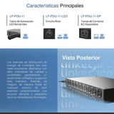 PDU para Distribución de Energía Montaje en Rack 11 salidas Instalación Horizontal de 19in 1U 15 Amp 120 Vca LINKEDPRO BY EPCOM LP-PDU-11 - Imagen 1