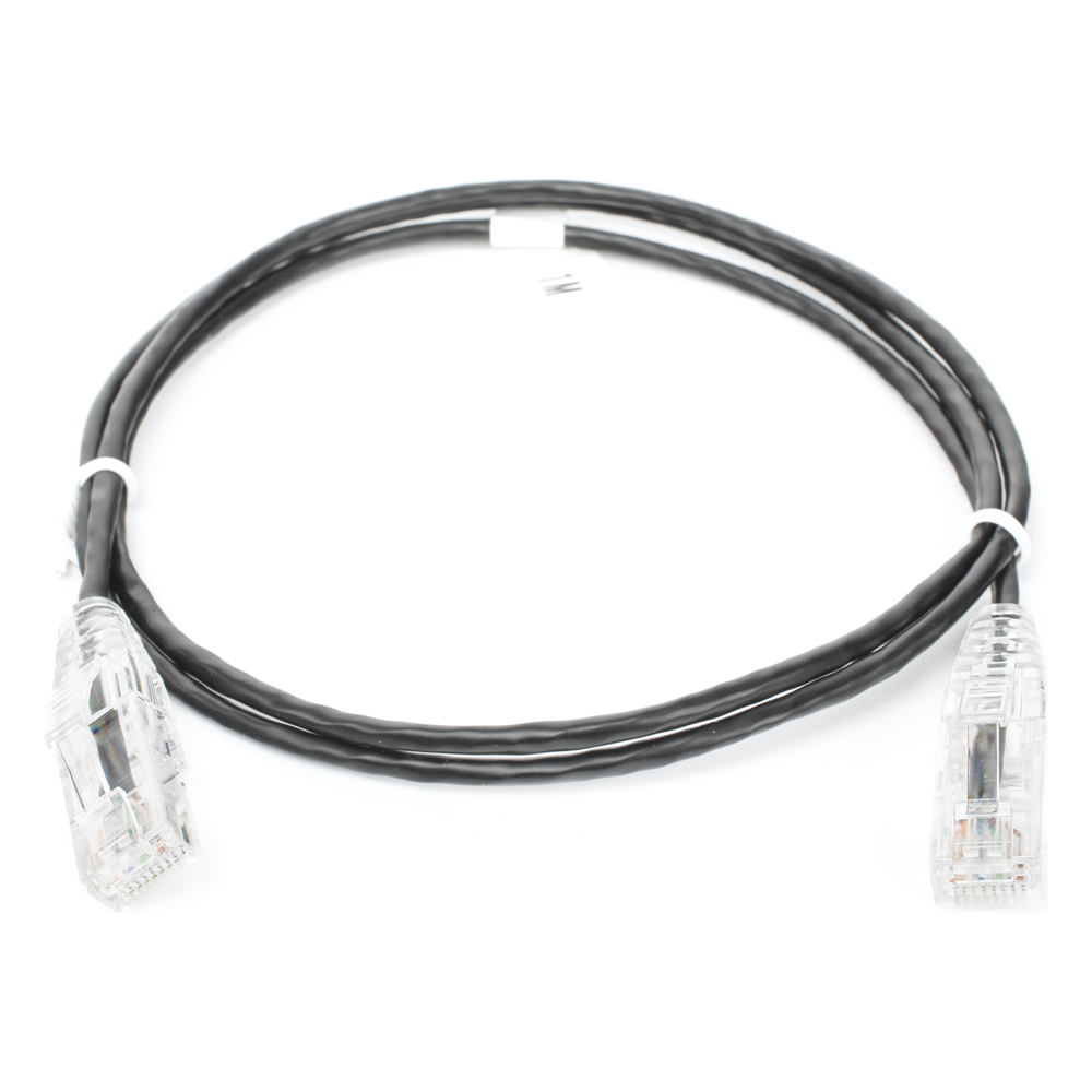 Patch Cord Slim UTP Cat6 - 1 metro, Negro, Diámetro Reducido (28 AWG) LINKEDPRO BY EPCOM - Imagen 1