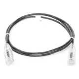 Patch Cord Slim UTP Cat6 - 1 metro, Negro, Diámetro Reducido (28 AWG) LINKEDPRO BY EPCOM - Imagen 1