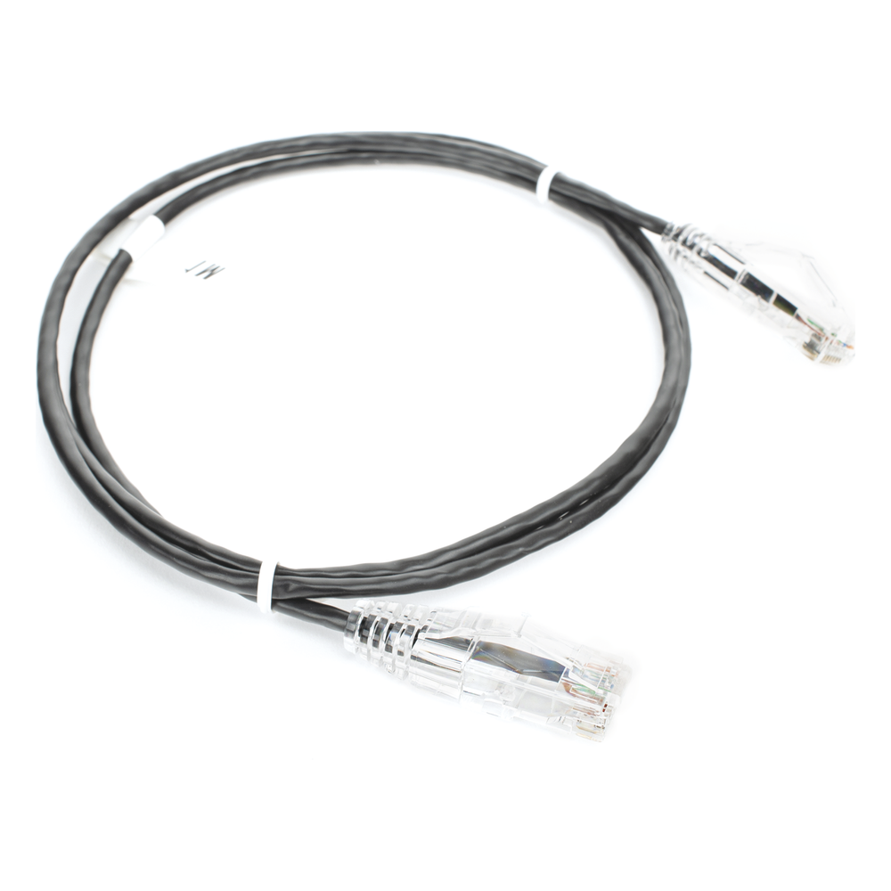 Patch Cord Slim UTP Cat6 - 1 metro, Negro, Diámetro Reducido (28 AWG) LINKEDPRO BY EPCOM - Imagen 2
