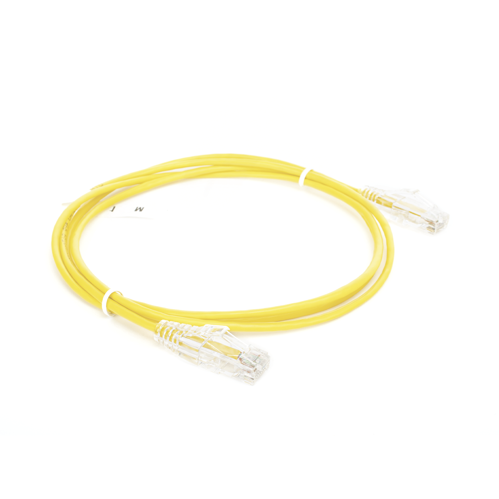 Patch Cord Slim UTP Cat6 - 1 metro, Amarillo, Diámetro Reducido (28 AWG) LINKEDPRO BY EPCOM - Imagen 2