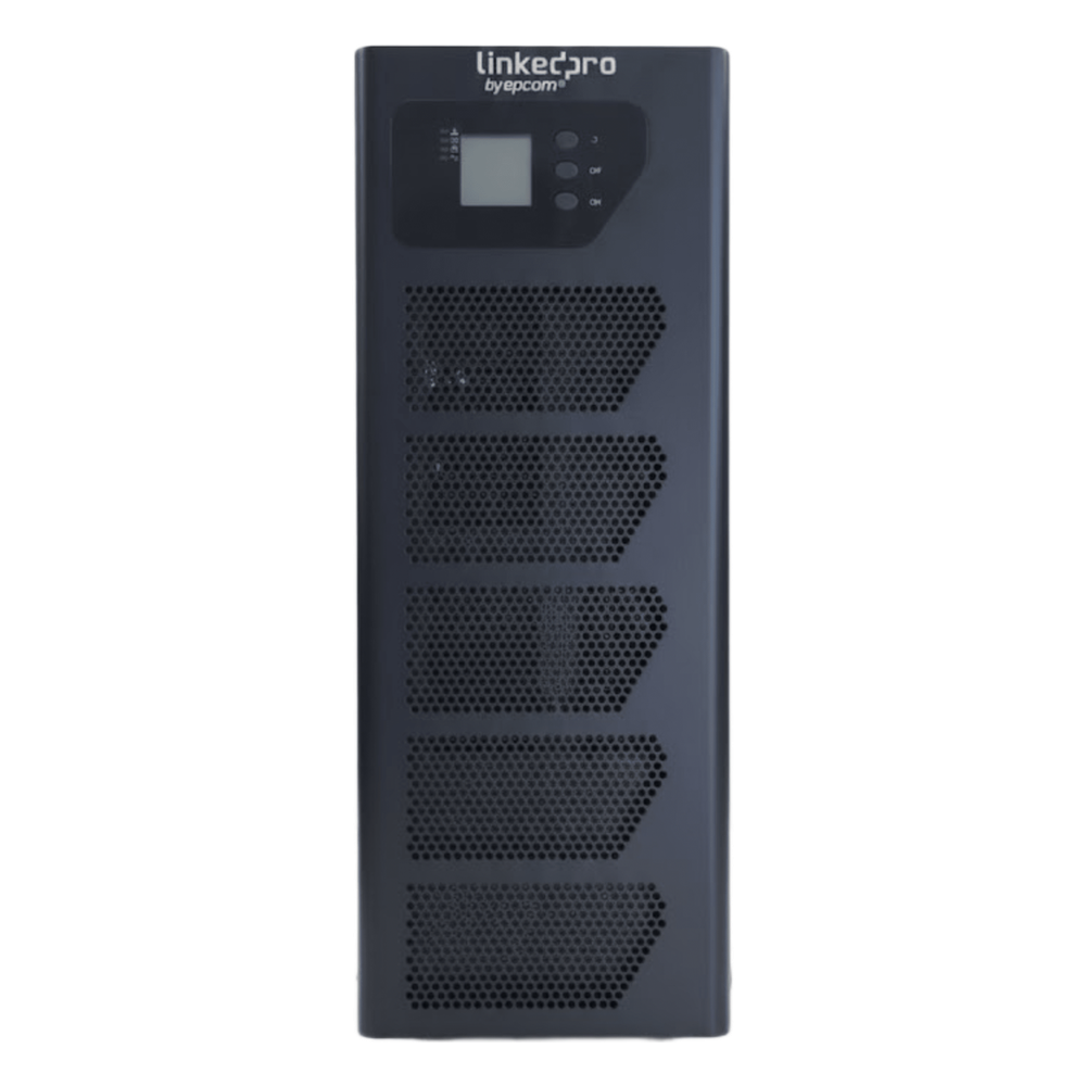 UPS Tipo Torre de 10KVA, Online Doble Conversión, 200 - 240 Vac de Entrada y 220Vca o 120Vca de salida Fase Dividida, Onda Senoidal Pura LP10KSPT LINKEDPRO BY EPCOM - Imagen 1