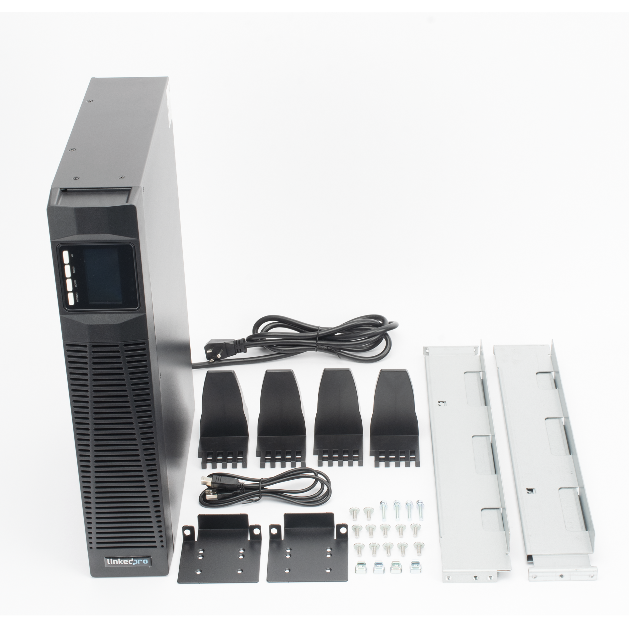 UPS de 1000VA/900W Topología On-Line Doble Conversión Entrada y Salida de 120 Vca NEMA 5-20P Pantalla LCD Rack/Torre LP1KRT LINKEDPRO BY EPCOM - Imagen 3