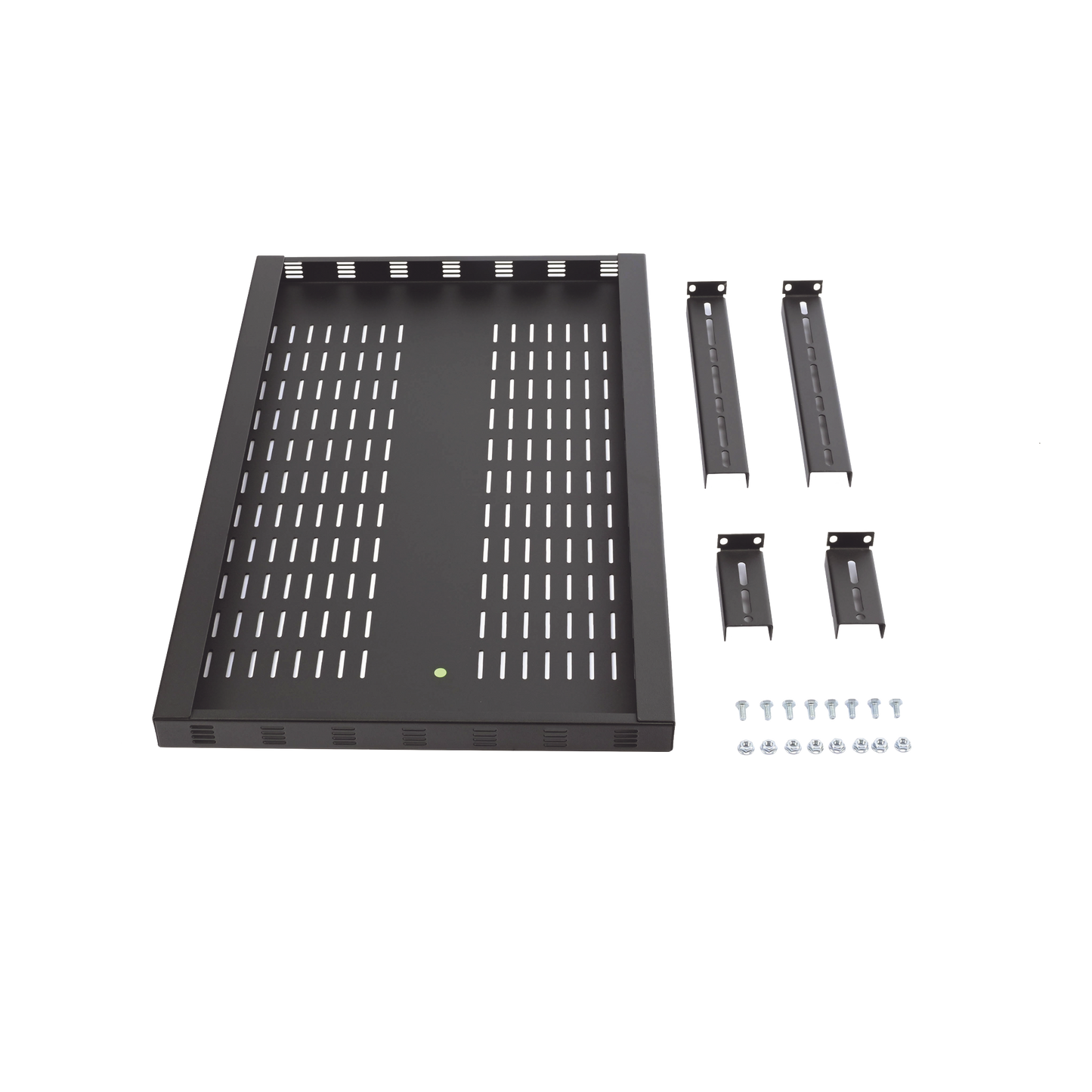 Charola Ventilada para Soportar Equipos en Rack, Profundidad Ajustable de 495 a 965 mm, 1U, Color Negro LINKEDPRO BY EPCOM - Imagen 5