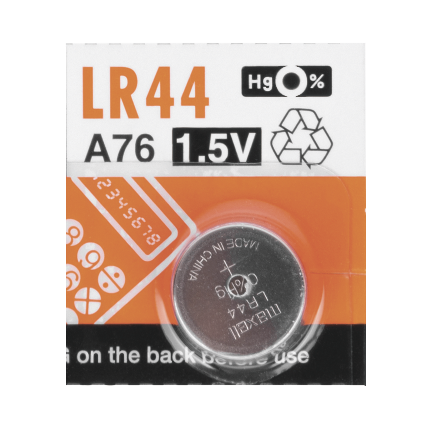 Batería Alcalina tipo LR44 (de botón) de 1.5 V 110 mAh SYSCOM PARTS - Imagen 1