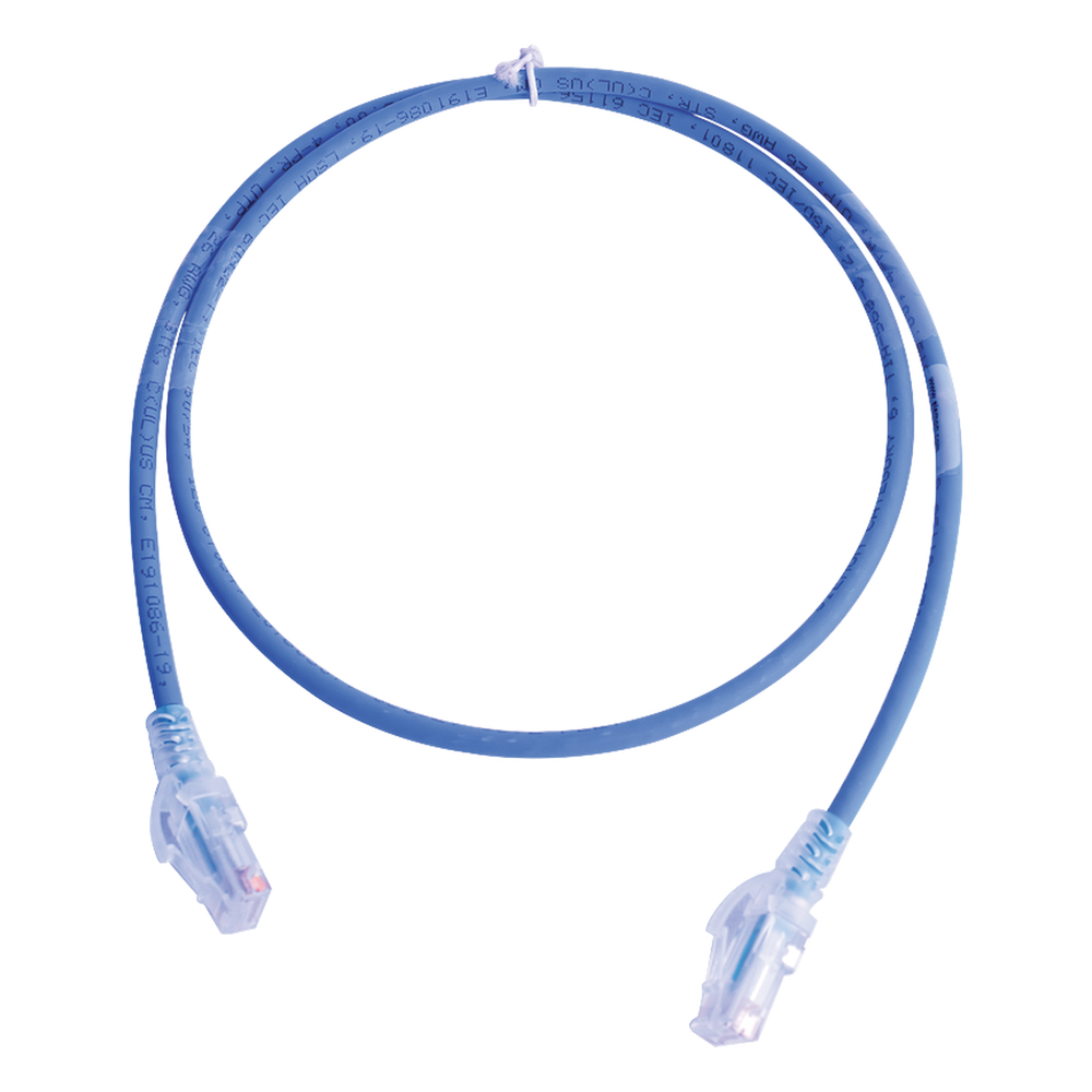 Patch Cord MC5 Modular Cat5e UTP, CM/LS0H, 1.52 Metros (5 Pies), Color Azul, Versión Bulk (Sin Empaque Individual) SIEMON - Imagen 1