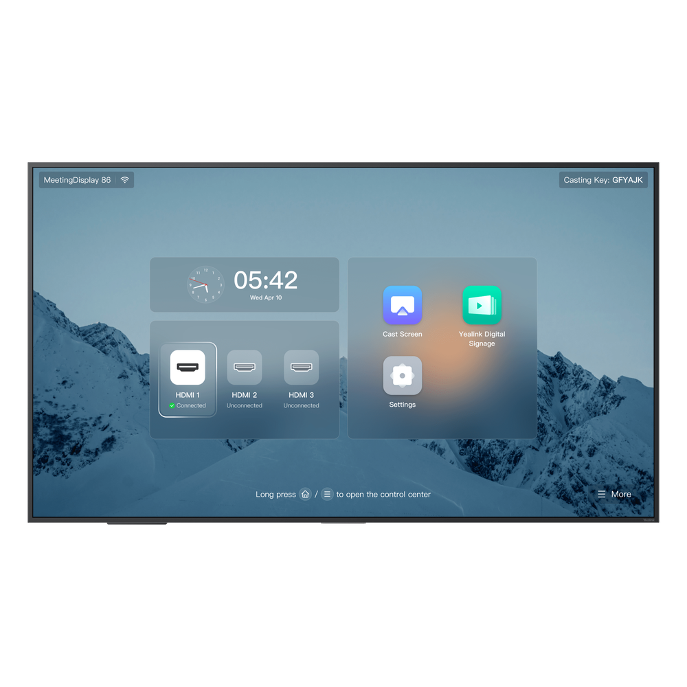 Pantalla Profesional Yealink de 86" MD-86 para Salas de Juntas, con Integración a MeetingBars y Control Inteligente - Imagen 3