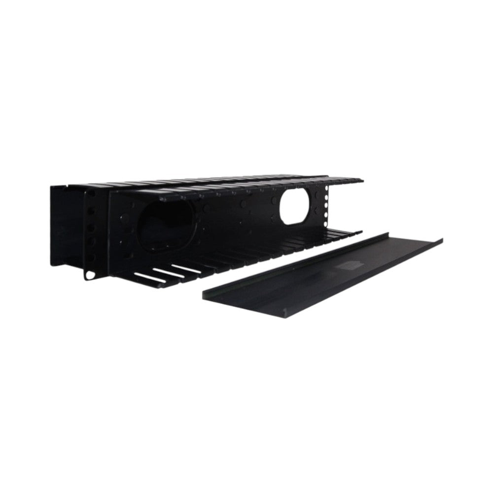 Belden Organizador Horizontal Doble 2UR Negro 9512-1902-FR - SILYMX