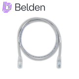 BELDENC6D1109002PATCH CORD DIAMETRO REDUCIDO UTP CAT6+ BELDEN C6D1109002 / INTERIOR / BLANCO / 4 PARES / 28 AWG / FORRO PVC / CMR / 2 PIES 0.6 METROS - SILYMX