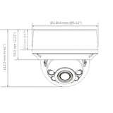 Domo Ip 5 Megapíxeles Lente 2.8 Mm 40 Mts Ir Poe HC35W45R3 - SILYMX