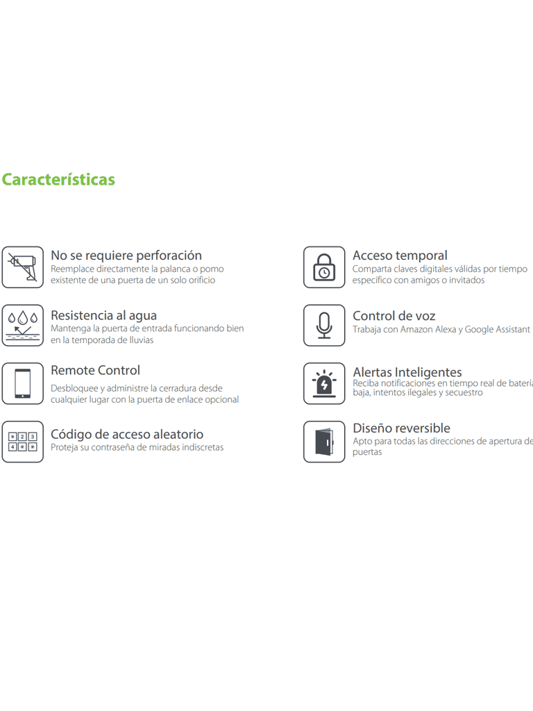 CerradurasZKTECOML200Cerradura Inteligente Teclado Bluetooth 100 Usuarios App Zsmart ZKTECO ML200 - SILYMX