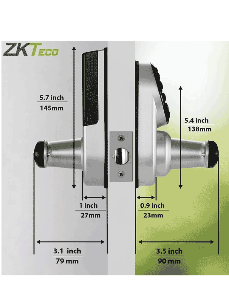 CerradurasZKTECOML200Cerradura Inteligente Teclado Bluetooth 100 Usuarios App Zsmart ZKTECO ML200 - SILYMX