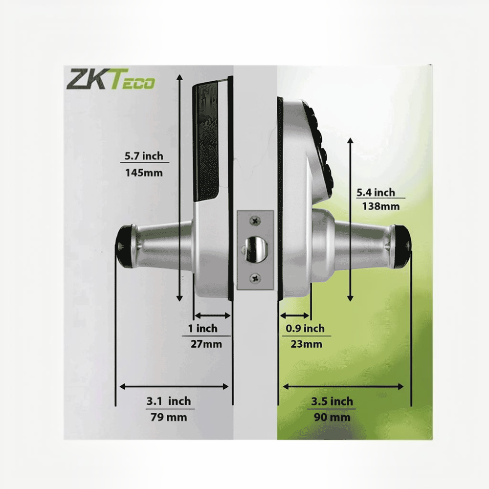 CerradurasZKTECOML200Cerradura Inteligente Teclado Bluetooth 100 Usuarios App Zsmart ZKTECO ML200 - SILYMX