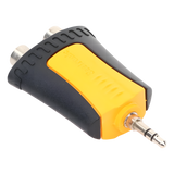 Adaptador de Audio 3.5 mm Estéreo a 2 RCA Hembra Carcasa Plástico Precableado SEETRONIC MMJ3-2RF - Imagen 4