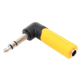 Adaptador de Audio Estéreo Jack 1/4in a 1/4in Ángulo Recto Carcasa Plástica SEETRONIC MP3-PM-R - Imagen 2