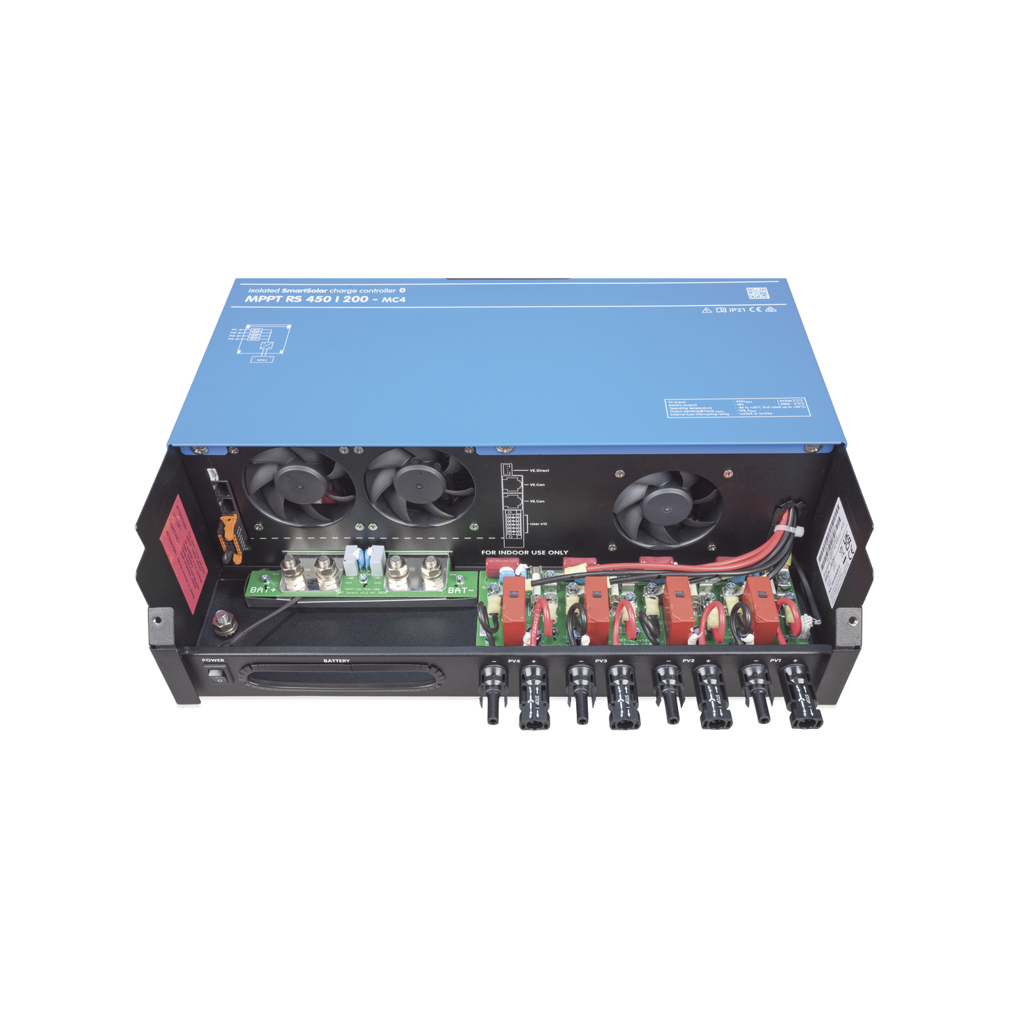SmartSolar MPPT RS 450/100-MC4. Controlador Solar MPPT 100A, Voltaje: 48 Vcc. Para uso con Inv. Cargadores Victron VICTRON ENERGY - Imagen 5
