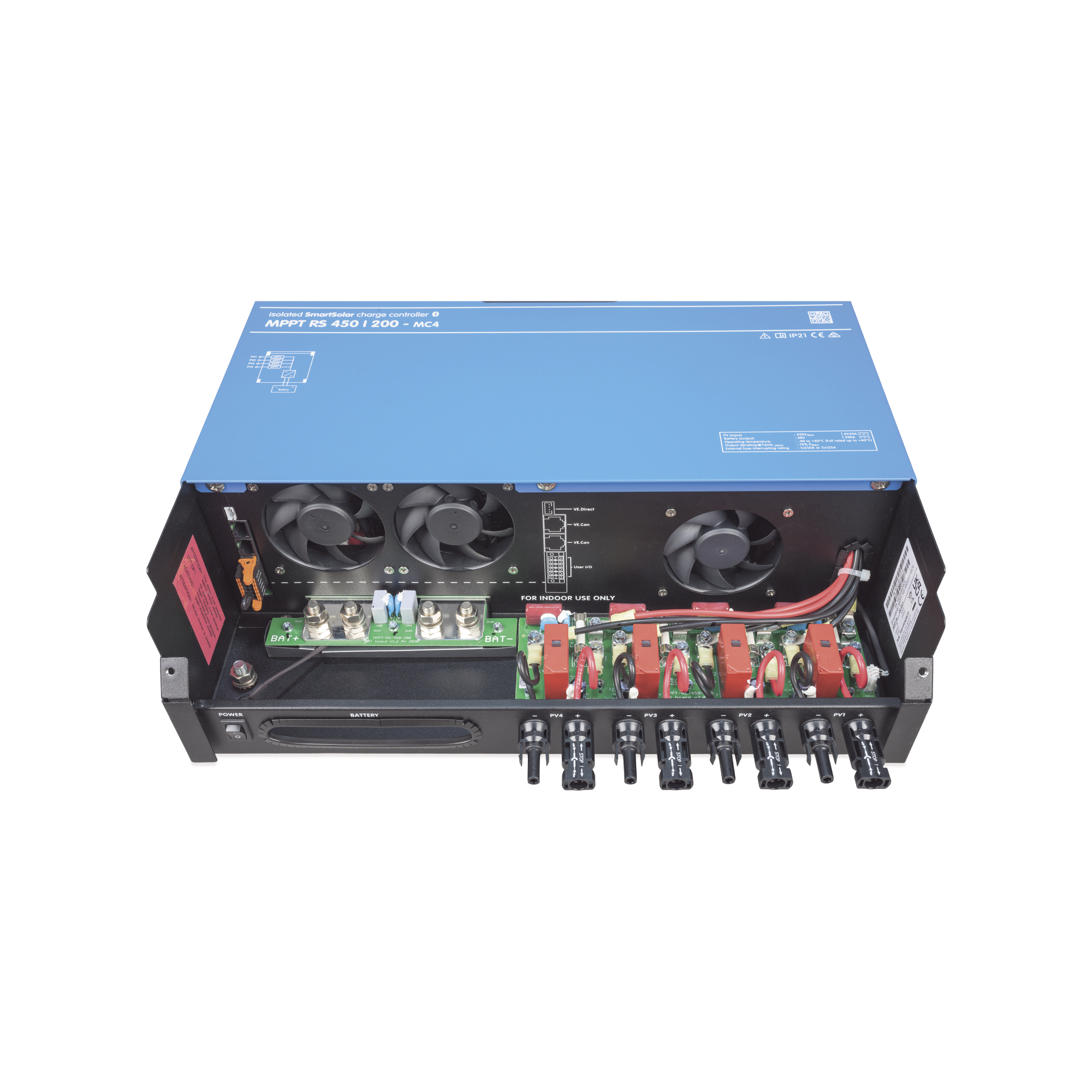 SmartSolar MPPT RS 450/100-MC4. Controlador Solar MPPT 100A, Voltaje: 48 Vcc. Para uso con Inv. Cargadores Victron VICTRON ENERGY - Imagen 5