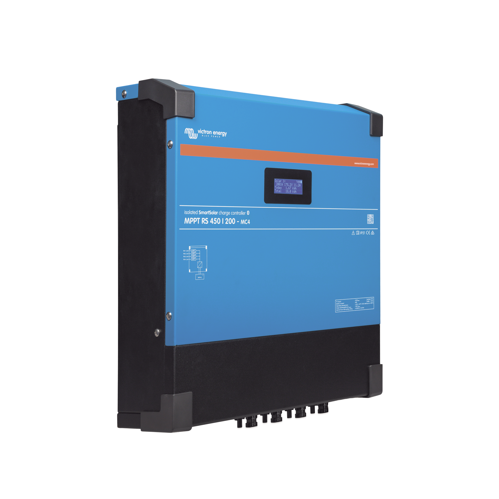 SmartSolar MPPT RS 450/200-MC4. Controlador Solar MPPT 200A, Voltaje: 48 Vcc. Para uso con Inv. Cargadores Victron VICTRON ENERGY - Imagen 7