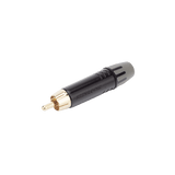 Equipos de AudioSEETRONICMT380Conector Macho RCA Enchapado Oro Carcasa Negra Cable 3.5 - 6.5mm SEETRONIC MT380 - SILYMX