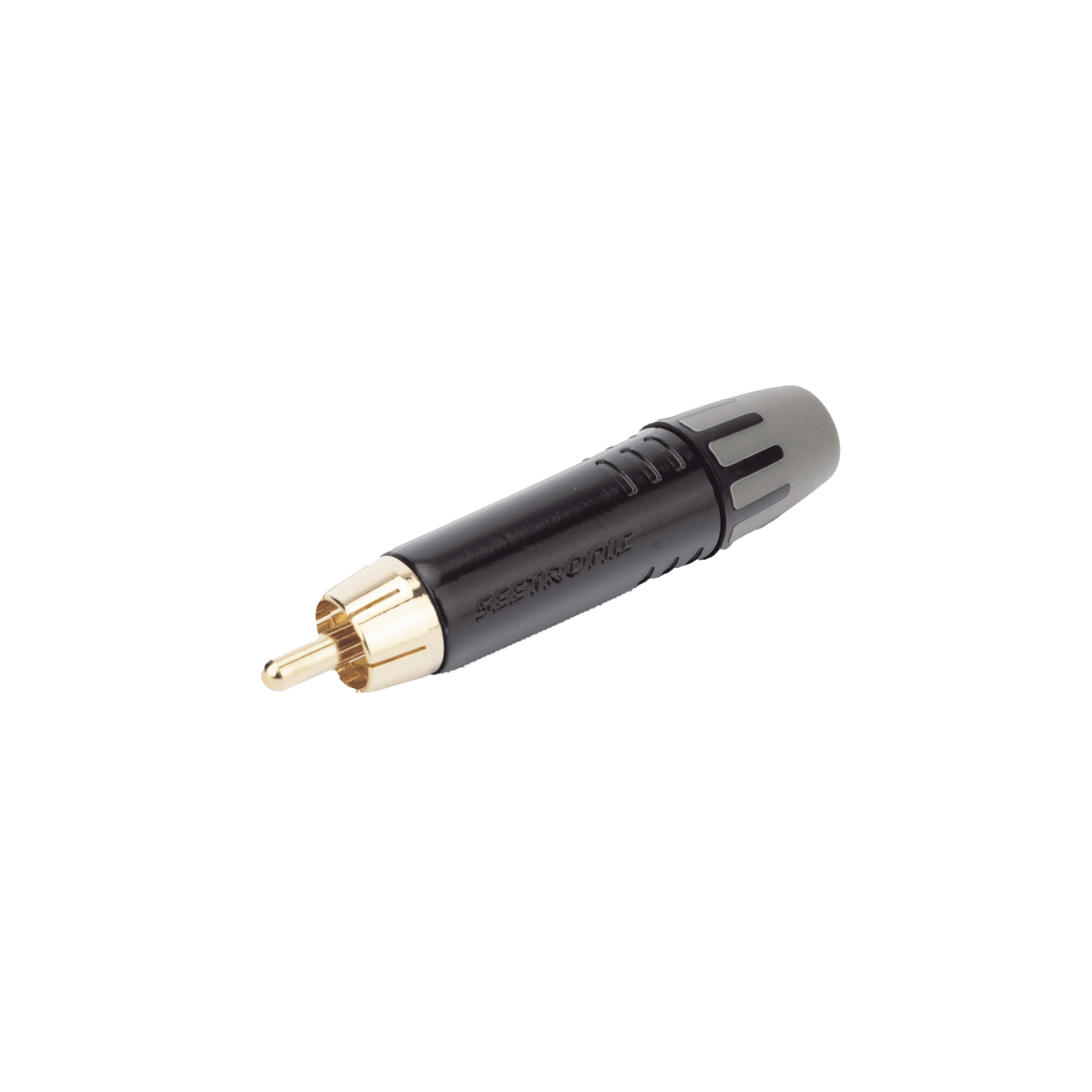 Equipos de AudioSEETRONICMT380Conector Macho RCA Enchapado Oro Carcasa Negra Cable 3.5 - 6.5mm SEETRONIC MT380 - SILYMX