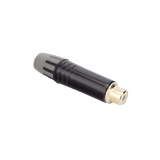 Equipos de AudioSEETRONICMT390Conector Hembra RCA Enchapado Oro Carcasa Negra Cable OD 3.5 - 6.5mm SEETRONIC MT390 - SILYMX