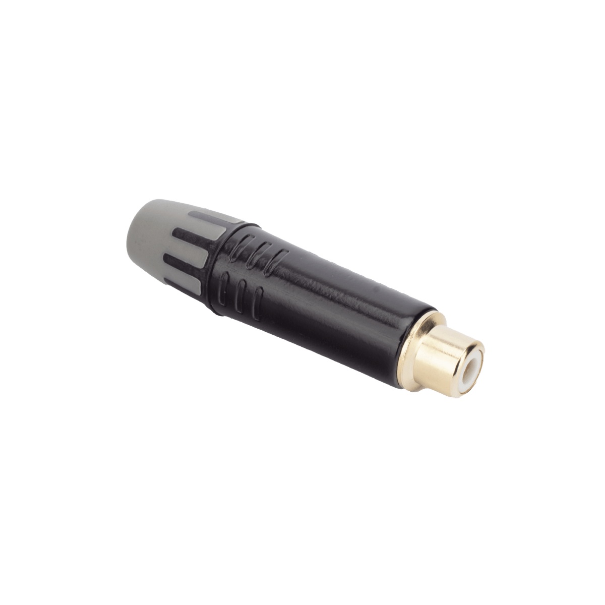 Equipos de AudioSEETRONICMT390Conector Hembra RCA Enchapado Oro Carcasa Negra Cable OD 3.5 - 6.5mm SEETRONIC MT390 - SILYMX