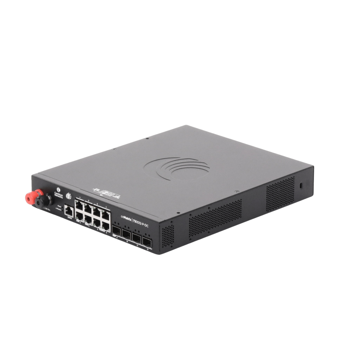 Switches PoECAMBIUM NETWORKSMX-TX1012GXPA-20Switch Administrable 8 Puertos Gigabit PoE+ 170W 4 SFP+ 10G DC Capa 2 Cloud Cambium Networks MX - TX1012GXPA - 20 - SILYMX