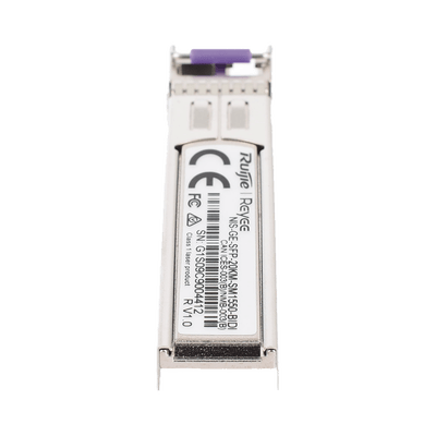 Transceptores de FibraRUIJIENIS-GE-SFP-20KM-SM1550-BIDITransceptor Industrial BIDI SFP 1G 20km Monomodo TX1550 RX1310 - 40 a 85°C Ruijie NIS - GE - SFP - 20KM - SM1550 - BIDI - SILYMX