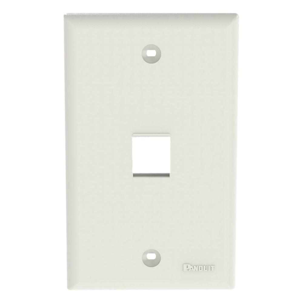Placa de Pared Vertical Salida Para 1 Puerto Keystone Color Blanco Mate PANDUIT - Imagen 1