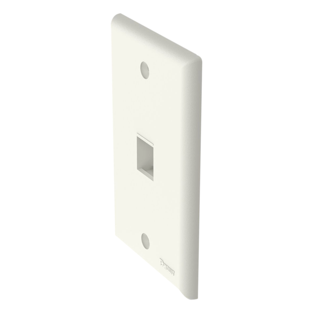 Placa de Pared 1 Puerto Keystone Vertical Blanco Mate Panduit NK1FNIW - Imagen 2
