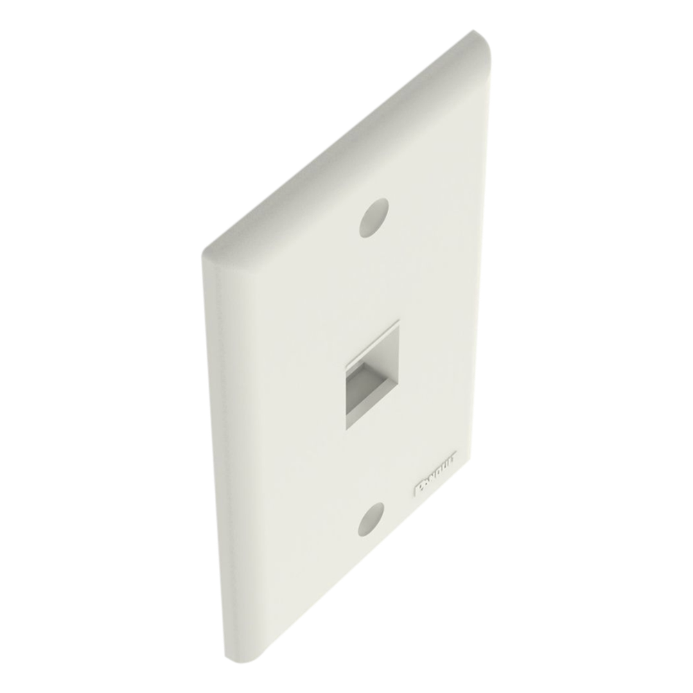 Placa de Pared 1 Puerto Keystone Vertical Blanco Mate Panduit NK1FNIW - Imagen 4