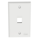 Placa de Pared Vertical, Salida Para 1 Puerto Keystone, Color Blanco PANDUIT - Imagen 1