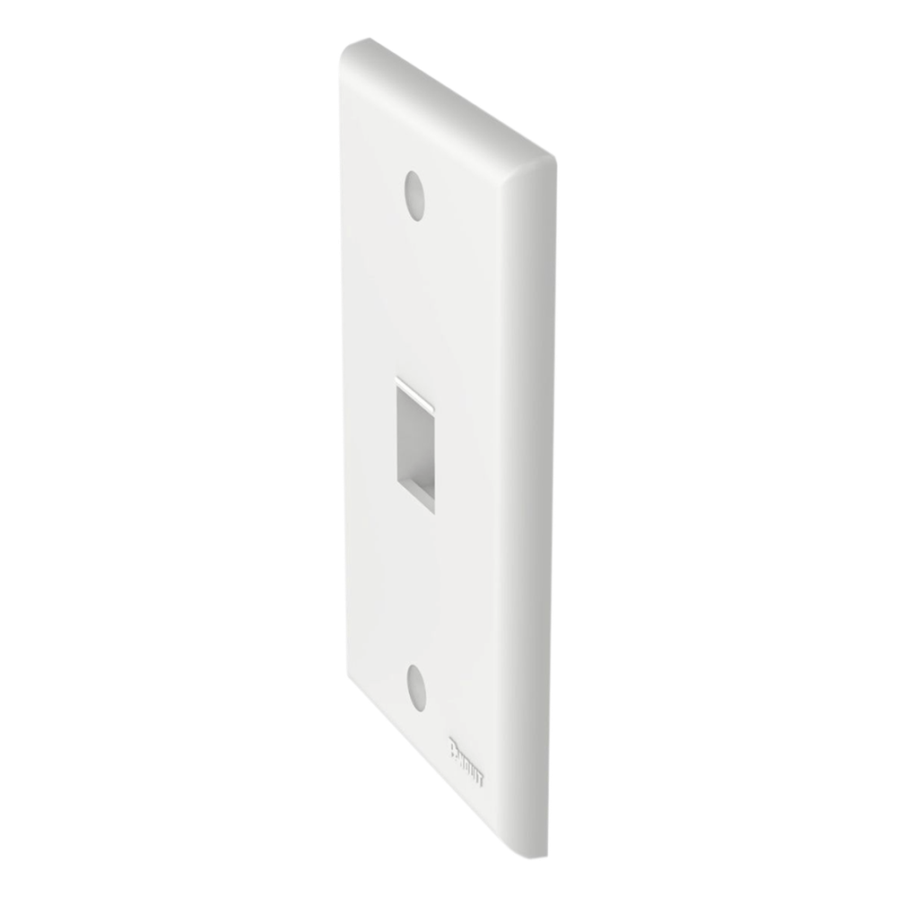 Placa de Pared Vertical, Salida Para 1 Puerto Keystone, Color Blanco PANDUIT - Imagen 2